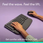Logitech Wave Keys and Lift Wireless and Bluetooth Keyboard and Mouse Combo