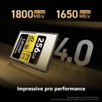 Lexar 256GB 1800/1650MB/S GOLD CFexpress 4.0 Type A Memory Card