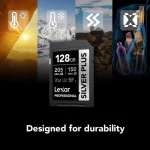 Lexar 128GB 255/180MB/S SILVER PLUS UHS-I SDXC Memory Card