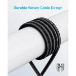 Anker USB-C to USB-C Cable (3ft, 240W, Braided)