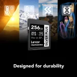 Lexar 256GB 255/180MB/S Professional SILVER PLUS UHS-I SDXC Memory Card