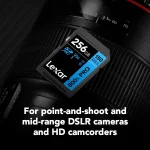 Lexar 256GB 150/45 MB/S High-Performance 800x UHS-I SDXC Card