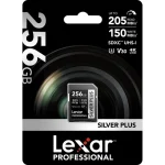 Lexar 256GB 255/180MB/S Professional SILVER PLUS UHS-I SDXC Memory Card