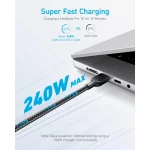 Anker USB-C to USB-C Cable (3ft, 240W, Braided)