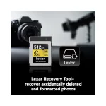 Lexar 512GB 3600/3300MB/S Gold CFexpress 4.0 Type B 8K Memory Card