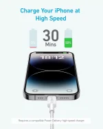 Anker 322 USB-C to Lightning Cable (3ft) Nylon Braided