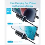 Anker 323 2-Port 52.5W (Total Output) USB-C Car Charger