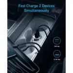 Anker 323 2-Port 52.5W (Total Output) USB-C Car Charger