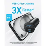 Anker 30W 2-Port USB-C and USB-A Car Charger