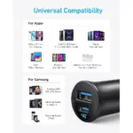 Anker 30W 2-Port USB-C and USB-A Car Charger