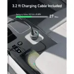 Anker 335 Car Charger, 67W, 3-Port with 2 USB-C and 1 USB-A