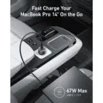 Anker 335 Car Charger, 67W, 3-Port with 2 USB-C and 1 USB-A