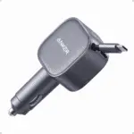 Anker Nano Car Charger (75W, USB-C Port, with Built in Retractable USB-C Cable)