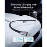 Anker Nano Car Charger (75W, USB-C Port, with Built in Retractable USB-C Cable)