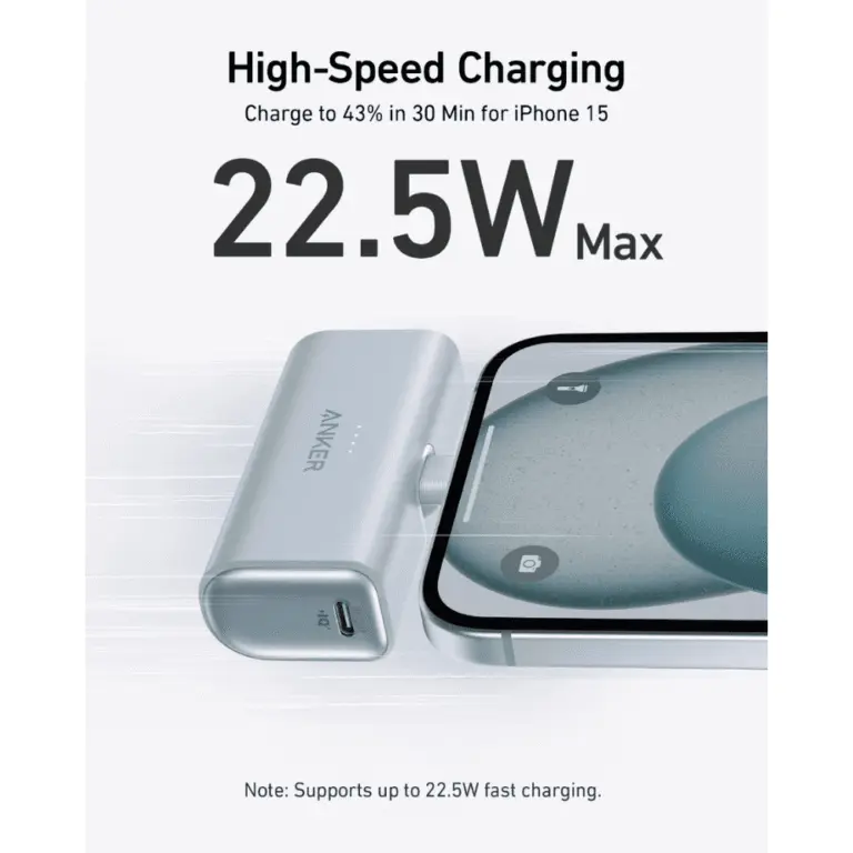 Anker Nano Power Bank (22.5W, Built-In USB-C Connector)
