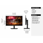 Samsung 27 Inch Odyssey G5 G50D QHD 2K Gaming Monitor