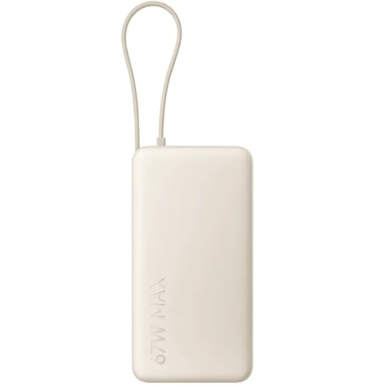 Xiaomi 67W Power Bank 20,000 mAh (Intergrated USB-C Cable) – Tan