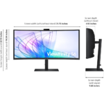 Samsung ViewFinity S6 S65VC 34-inch 5K WQHD Curved Monitor