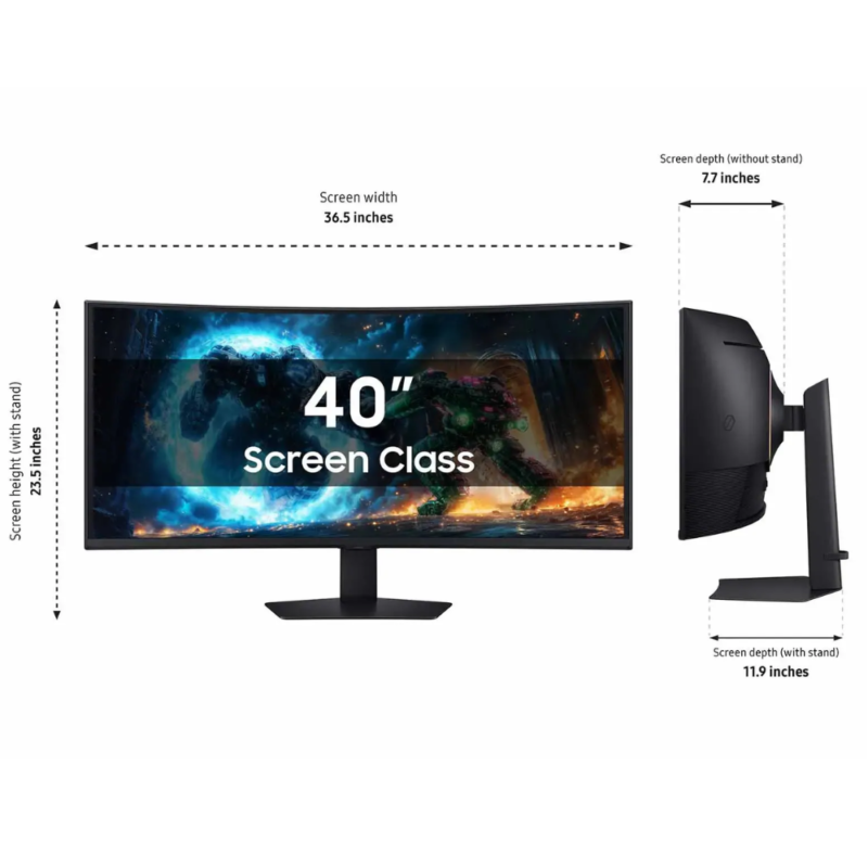Samsung Odyssey G7 G75F 40 Inch WUHD 5K Curved Gaming Monitor