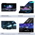 Samsung 49 Inch Odyssey OLED G93C 4K QHD Curved Gaming Monitor