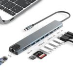 Type C to HDTV 10 in 1 Adapter MultiFunction USB Hub