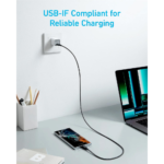 Anker 322 USB-C to USB-C 3ft 60w Braided Cable