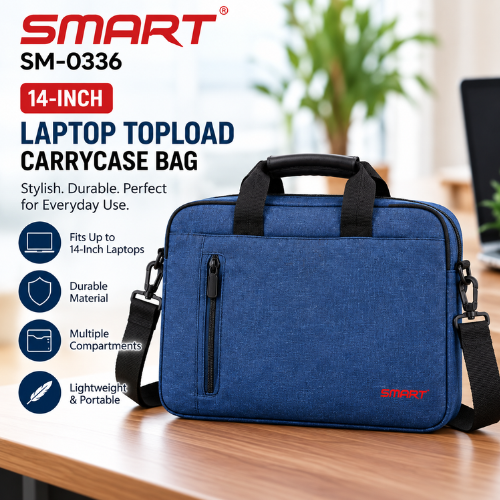 Smart SM-0336 (14-inch) Laptop Topload Carrycase Bag
