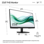 HP Series 3 Pro 23.8-inch FHD Monitor 324pv (9U5C1AS)