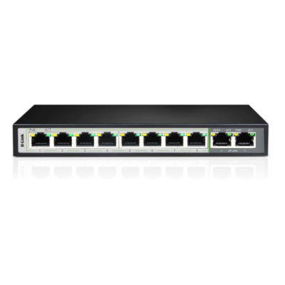 D-Link DES-F1010P-E/B 10-port Long Range PoE Switch