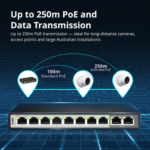 D-Link DES-F1010P-E/B 10-port Long Range PoE Switch