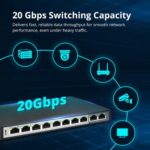 D-Link DES-F1010P-E/B 10-port Long Range PoE Switch