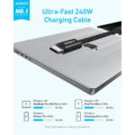 Anker Zolo USB-C to USB-C 6ft, 240W, Braided Cable