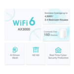 TP-Link Deco X50 AX3000 Whole Home Mesh Wi-Fi 6 System (2-Pack)
