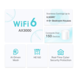 TP-Link Deco X50 AX3000 Whole Home Mesh Wi-Fi 6 System (3-Pack)