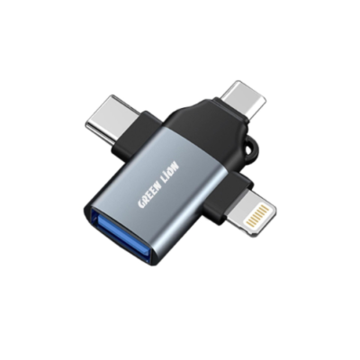 Green Lion 3 in 1 OTG Adapter (Lightning / Micro / Type-C)