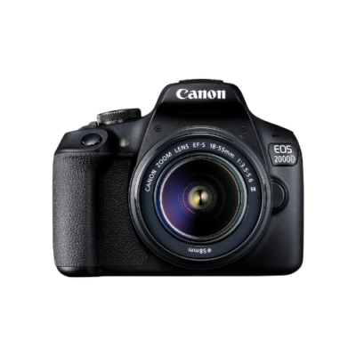 Canon EOS 2000D DSLR with EF-S 18-55mm f/3.5-5.6 III Lens